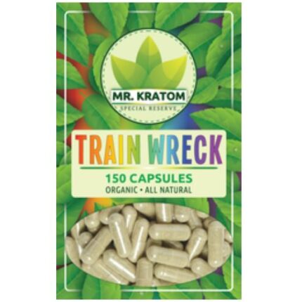Mr. Kratom Special Reserve Kratom Capsules -Trainwreck - 150 CT
